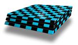 Vinyl Decal Skin Wrap compatible with Sony PlayStation 4 Pro Console Checkers Blue (PS4 NOT INCLUDED)