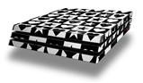 Vinyl Decal Skin Wrap compatible with Sony PlayStation 4 Pro Console Hearts And Stars Black and White (PS4 NOT INCLUDED)