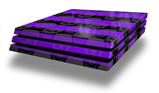 Vinyl Decal Skin Wrap compatible with Sony PlayStation 4 Pro Console Skull Stripes Purple (PS4 NOT INCLUDED)
