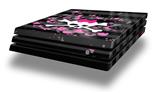 Vinyl Decal Skin Wrap compatible with Sony PlayStation 4 Pro Console Pink Bow Skull (PS4 NOT INCLUDED)