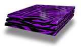 Vinyl Decal Skin Wrap compatible with Sony PlayStation 4 Pro Console Purple Zebra (PS4 NOT INCLUDED)