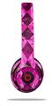 WraptorSkinz Skin Decal Wrap compatible with Beats Solo 2 and Solo 3 Wireless Headphones Pink Diamond (HEADPHONES NOT INCLUDED)