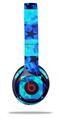 WraptorSkinz Skin Decal Wrap compatible with Beats Solo 2 and Solo 3 Wireless Headphones Blue Star Checkers (HEADPHONES NOT INCLUDED)