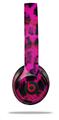 WraptorSkinz Skin Decal Wrap compatible with Beats Solo 2 and Solo 3 Wireless Headphones Pink Distressed Leopard (HEADPHONES NOT INCLUDED)