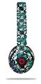 WraptorSkinz Skin Decal Wrap compatible with Beats Solo 2 and Solo 3 Wireless Headphones Splatter Girly Skull Rainbow (HEADPHONES NOT INCLUDED)