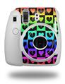WraptorSkinz Skin Decal Wrap compatible with Fujifilm Mini 8 Camera Love Heart Checkers Rainbow (CAMERA NOT INCLUDED)
