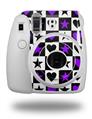 WraptorSkinz Skin Decal Wrap compatible with Fujifilm Mini 8 Camera Purple Hearts And Stars (CAMERA NOT INCLUDED)