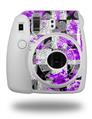 WraptorSkinz Skin Decal Wrap compatible with Fujifilm Mini 8 Camera Purple Checker Skull Splatter (CAMERA NOT INCLUDED)