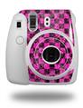 WraptorSkinz Skin Decal Wrap compatible with Fujifilm Mini 8 Camera Pink Checkerboard Sketches (CAMERA NOT INCLUDED)