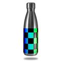 Skin Decal Wrap for RTIC Water Bottle 17oz Rainbow Checkerboard (BOTTLE NOT INCLUDED)
