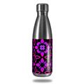 Skin Decal Wrap for RTIC Water Bottle 17oz Pink Floral (BOTTLE NOT INCLUDED)