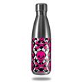 Skin Decal Wrap for RTIC Water Bottle 17oz Pink Skulls and Stars (BOTTLE NOT INCLUDED)