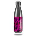Skin Decal Wrap for RTIC Water Bottle 17oz Pink Distressed Leopard (BOTTLE NOT INCLUDED)
