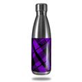 Skin Decal Wrap for RTIC Water Bottle 17oz Purple Plaid (BOTTLE NOT INCLUDED)