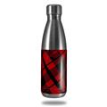 Skin Decal Wrap for RTIC Water Bottle 17oz Red Plaid (BOTTLE NOT INCLUDED)