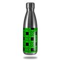 Skin Decal Wrap for RTIC Water Bottle 17oz Criss Cross Green (BOTTLE NOT INCLUDED)