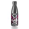 Skin Decal Wrap for RTIC Water Bottle 17oz Skull Butterfly (BOTTLE NOT INCLUDED)