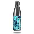 Skin Decal Wrap for RTIC Water Bottle 17oz Scene Kid Sketches Blue (BOTTLE NOT INCLUDED)