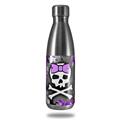 Skin Decal Wrap for RTIC Water Bottle 17oz Purple Princess Skull (BOTTLE NOT INCLUDED)