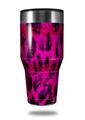 Skin Decal Wrap for Walmart Ozark Trail Tumblers 40oz Pink Distressed Leopard (TUMBLER NOT INCLUDED) by WraptorSkinz