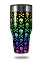 Skin Decal Wrap for Walmart Ozark Trail Tumblers 40oz Skull and Crossbones Rainbow (TUMBLER NOT INCLUDED) by WraptorSkinz
