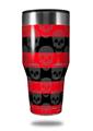 Skin Decal Wrap for Walmart Ozark Trail Tumblers 40oz Skull Stripes Red (TUMBLER NOT INCLUDED) by WraptorSkinz