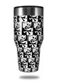 Skin Decal Wrap for Walmart Ozark Trail Tumblers 40oz Skull Checker (TUMBLER NOT INCLUDED) by WraptorSkinz
