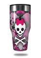 Skin Decal Wrap for Walmart Ozark Trail Tumblers 40oz Princess Skull Heart Pink (TUMBLER NOT INCLUDED) by WraptorSkinz