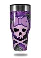 Skin Decal Wrap for Walmart Ozark Trail Tumblers 40oz Purple Girly Skull (TUMBLER NOT INCLUDED) by WraptorSkinz