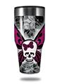 Skin Decal Wrap for Walmart Ozark Trail Tumblers 40oz Skull Butterfly (TUMBLER NOT INCLUDED) by WraptorSkinz
