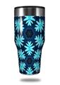 Skin Decal Wrap for Walmart Ozark Trail Tumblers 40oz Abstract Floral Blue (TUMBLER NOT INCLUDED) by WraptorSkinz