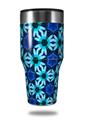 Skin Decal Wrap for Walmart Ozark Trail Tumblers 40oz Daisies Blue (TUMBLER NOT INCLUDED) by WraptorSkinz