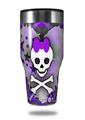 Skin Decal Wrap for Walmart Ozark Trail Tumblers 40oz Princess Skull Heart Purple (TUMBLER NOT INCLUDED) by WraptorSkinz