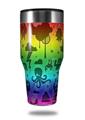 Skin Decal Wrap for Walmart Ozark Trail Tumblers 40oz Cute Rainbow Monsters (TUMBLER NOT INCLUDED) by WraptorSkinz