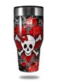 Skin Decal Wrap for Walmart Ozark Trail Tumblers 40oz Emo Skull Bones (TUMBLER NOT INCLUDED) by WraptorSkinz