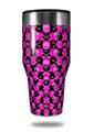 Skin Decal Wrap for Walmart Ozark Trail Tumblers 40oz Skull and Crossbones Checkerboard (TUMBLER NOT INCLUDED) by WraptorSkinz
