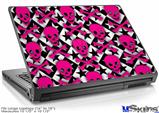 Laptop Skin (Large) - Pink Skulls and Stars