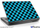 Laptop Skin (Large) - Checkers Blue
