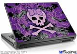 Laptop Skin (Large) - Purple Girly Skull