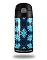 Skin Decal Wrap for Thermos Funtainer 12oz Bottle Abstract Floral Blue (BOTTLE NOT INCLUDED) by WraptorSkinz