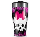 WraptorSkinz Skin Wrap compatible with 2017 and newer RTIC Tumblers 30oz Pink Diamond Skull (TUMBLER NOT INCLUDED)