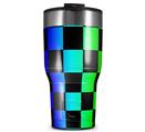 WraptorSkinz Skin Wrap compatible with 2017 and newer RTIC Tumblers 30oz Rainbow Checkerboard (TUMBLER NOT INCLUDED)
