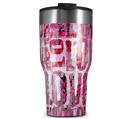 WraptorSkinz Skin Wrap compatible with 2017 and newer RTIC Tumblers 30oz Grunge Love (TUMBLER NOT INCLUDED)
