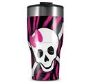 WraptorSkinz Skin Wrap compatible with 2017 and newer RTIC Tumblers 30oz Pink Zebra Skull (TUMBLER NOT INCLUDED)