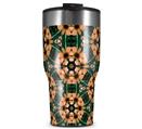 WraptorSkinz Skin Wrap compatible with 2017 and newer RTIC Tumblers 30oz Floral Pattern Orange (TUMBLER NOT INCLUDED)