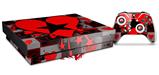 Skin Wrap for XBOX One X Console and Controller Emo Star Heart