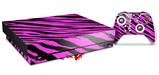Skin Wrap for XBOX One X Console and Controller Pink Tiger