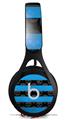 WraptorSkinz Skin Decal Wrap compatible with Beats EP Headphones Skull Stripes Blue Skin Only HEADPHONES NOT INCLUDED