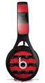 WraptorSkinz Skin Decal Wrap compatible with Beats EP Headphones Skull Stripes Red Skin Only HEADPHONES NOT INCLUDED