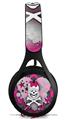 WraptorSkinz Skin Decal Wrap compatible with Beats EP Headphones Princess Skull Heart Pink Skin Only HEADPHONES NOT INCLUDED